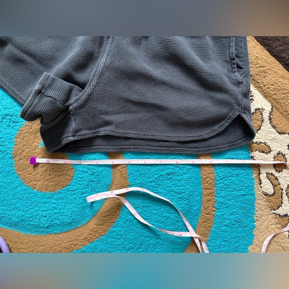 Brandy Melville John Galt Light Faded Navy Thermal Shorts OS (one size) - Picture 7 of 8